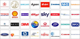 Grafik mit Logos von Firmen, die Galleon-Produkte verwenden